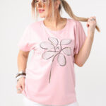 Bluzka damska duże rozmiary z nadrukiem