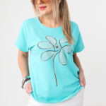 Bluzka damska duże rozmiary z nadrukiem