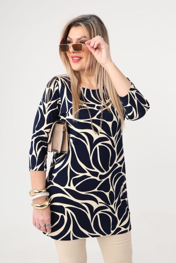 tunika oversize plus size, tunika duży rozmiar XXL dla puszystych kobiet