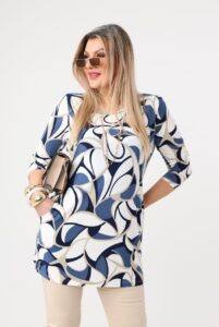 tunika oversize plus size, tunika duży rozmiar XXL dla puszystych kobiet