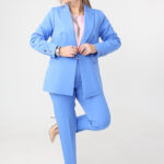 Elegancki garnitur damski plus size niebieski 42-52 (1)
