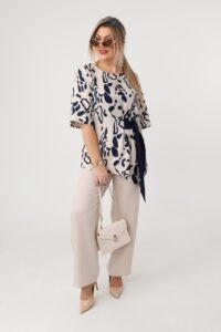 Komplet damski elegancki plus size