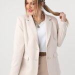 Żakiet damski plus size klasyczny beżowy 42-50