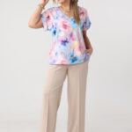 Wielokolorowa-bluzka-damska-plus-size-z-krótkim-rękawem 44-54 (5)