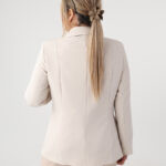 Żakiet damski plus size klasyczny beżowy 42-50 (2)