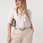 Elegancka bluzka dla puszystych