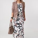 Sukienka damska XXL długa dzianinowa