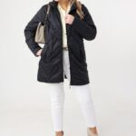 Kurtka damska plus size pikowana na sezon przejściowy