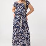 Sukienka damska XXL długa dzianinowa