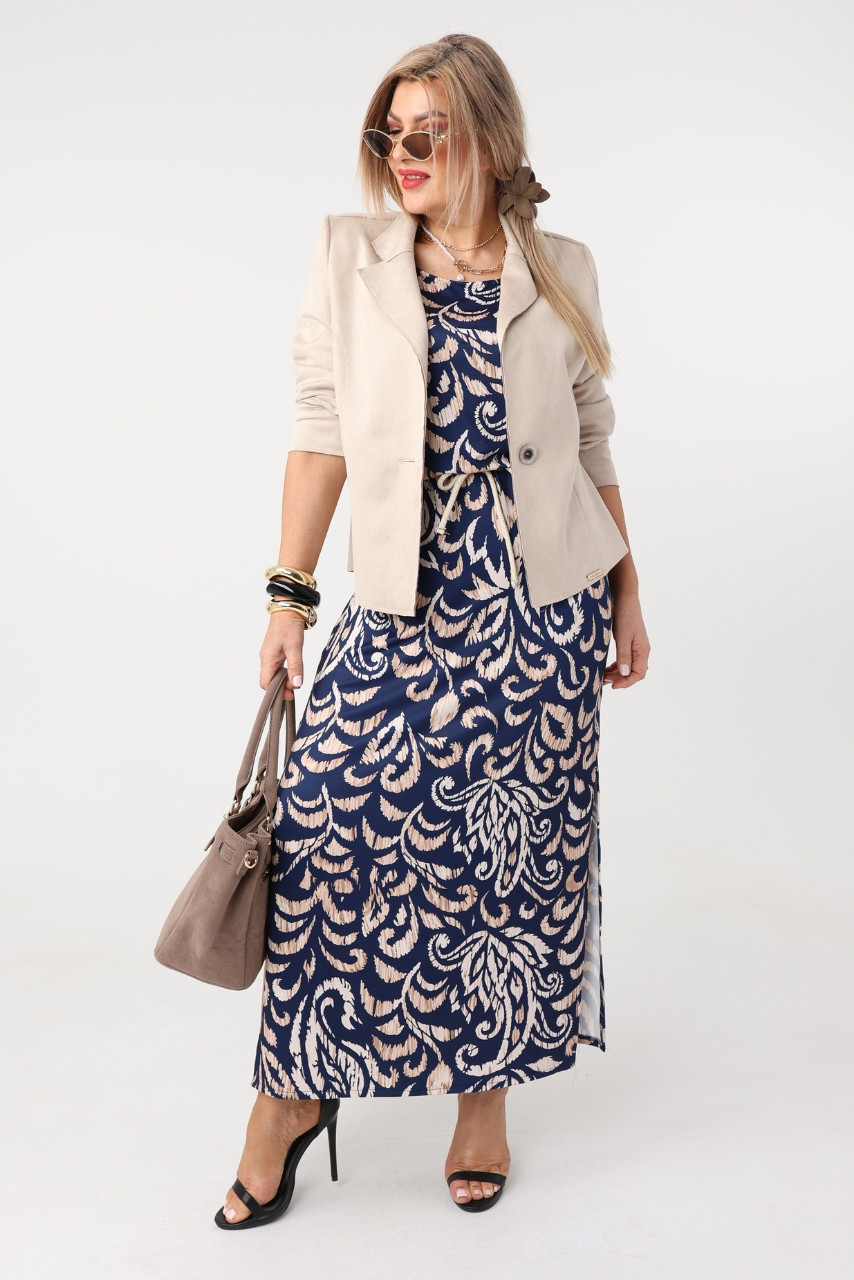 Sukienka damska XXL długa dzianinowa