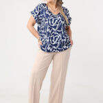 granatowo-biała-bluzka-damska-plus-size-z-krótkim-rękawem 44-54 (6)