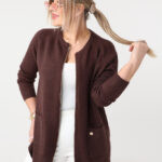 Sweter dla puszystych dzianinowy elegancki