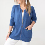 Sweter dla puszystych dzianinowy elegancki