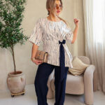 Komplet damski elegancki plus size