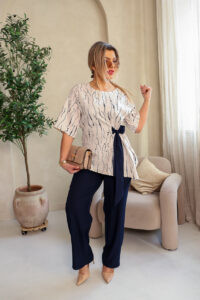 Komplet damski elegancki plus size