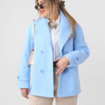 niebieski płaszcz przejściowy plus size na guziki 42-46 (7)
