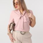 Elegancka bluzka dla puszystych