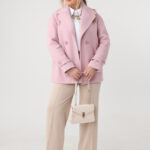 różowy płaszcz przejściowy plus size na guziki 42-46 (5)