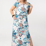 Sukienka damska XXL długa dzianinowa