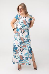 Sukienka damska XXL długa dzianinowa