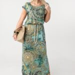 Sukienka damska XXL długa dzianinowa