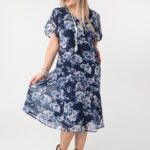 Lekka sukienka plus size szyfonowa