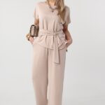 zwiewny-komplet-damski-plus-size-z-klamra-bezowy 1