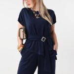 zwiewny-komplet-damski-plus-size-z-klamra-granatowy 2