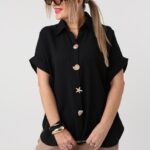 Bluzka damska duże rozmiary koszulowa styl casual