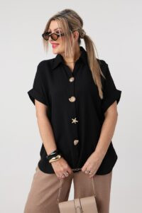 Bluzka damska duże rozmiary koszulowa styl casual