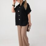 Bluzka damska duże rozmiary koszulowa styl casual (6)