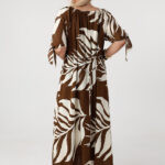 Letnia-sukienka-hiszpanka-plus-size-maxi-brązowo-kremowa (2)