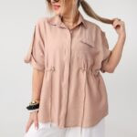 Bluzka damska duże rozmiary koszulowa styl casual