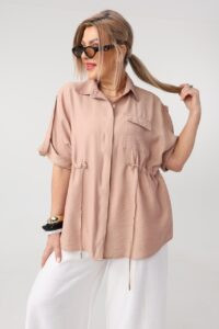 Bluzka damska duże rozmiary koszulowa styl casual