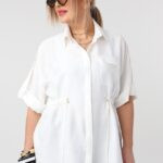 Bluzka damska duże rozmiary koszulowa styl casual