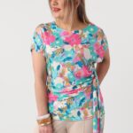 Bluzka dla puszystych luźny fason