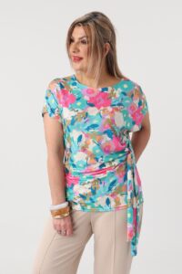 Bluzka dla puszystych luźny fason