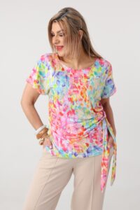 Bluzka dla puszystych luźny fason