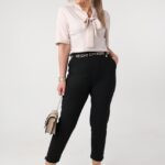 spodnie damskie z wysokim stanem duże rozmiary