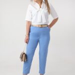 spodnie damskie z wysokim stanem duże rozmiary