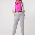 spodnie damskie z wysokim stanem duże rozmiary