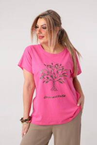 Bluzka damska duże rozmiary z nadrukiem