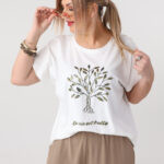 Bluzka damska duże rozmiary z nadrukiem