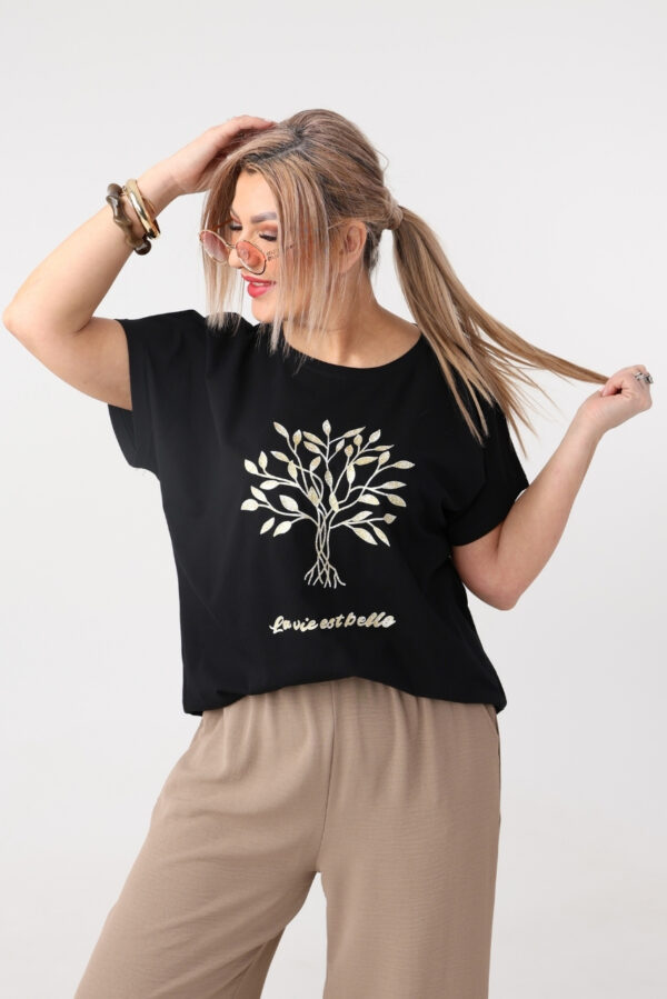 Bluzka damska duże rozmiary z nadrukiem