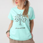 Bluzka damska duże rozmiary z nadrukiem