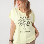 Bluzka damska duże rozmiary z nadrukiem