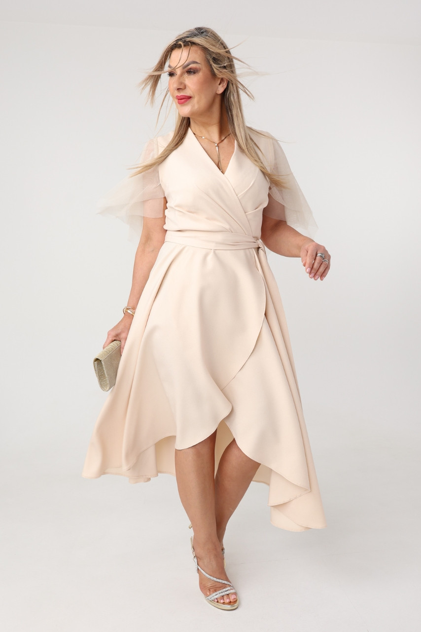 Sukienka duże rozmiary beżowa