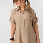 Bluzka damska duże rozmiary koszulowa styl casual