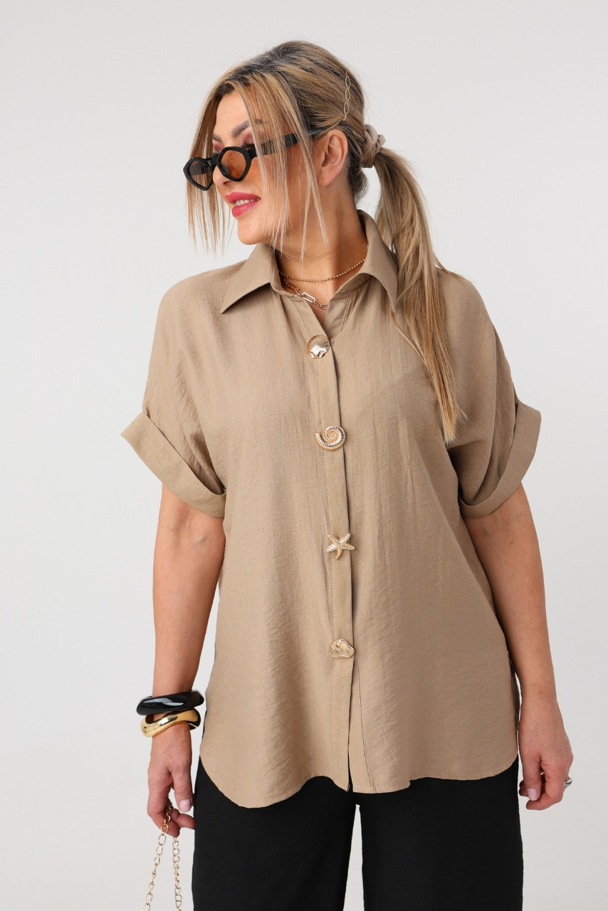 Bluzka damska duże rozmiary koszulowa styl casual