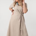 zwiewna-sukienka-plus-size-wiazana-w-talii-bezowa (3)